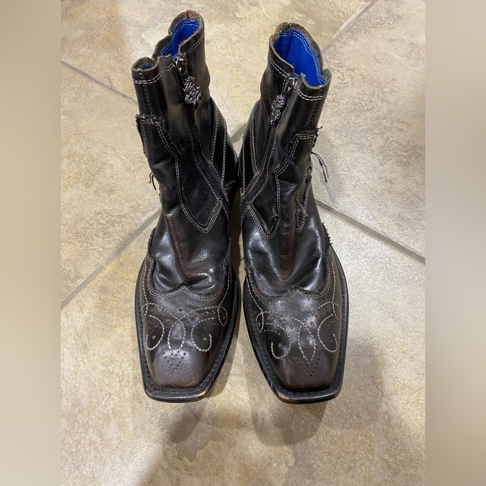 Mark Nason Rock never dies Italy cowboy leather boots